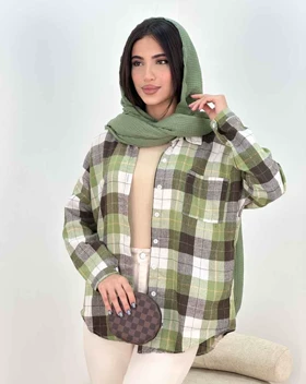 مانتو چهارخونه نارین (41)کد 4101