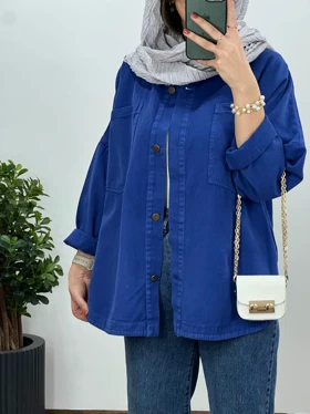 مانتو کتان کاغذی توسکا