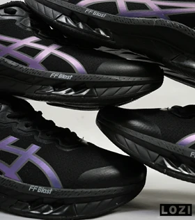کفش کتانی مردانه مشکی هولوگرامی ASICS GORETEX