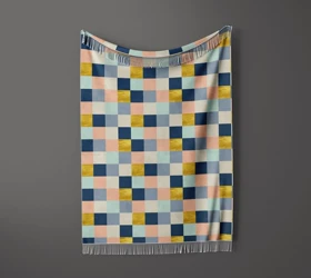 شال مبل ریش دار sofa shawl 95