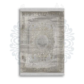 *جدید* فرشینه از جنس پارچه شانل مخمل ترک طرح فانتزی برند دفه کد 1090
