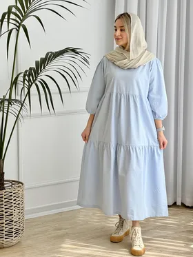 پیراهن بلند چین‌دار