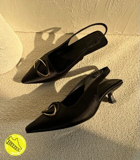 کفش مجلسی زنانه پاشنه کوتاه گربه ای وارداتی