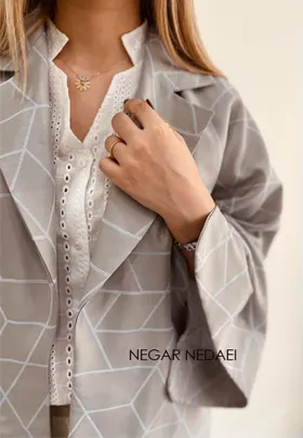 مانتو Melanie ( توناژ طوسی )