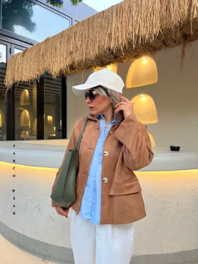 کت باران کت زنانه مخمل جیر کد 1017