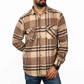 پیراهن آستین بلند پشمی مردانه مدل 6103857