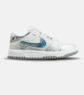 کفش کتانی مردانه و زنانه سفید آبی NIKE dunk low steam puppet