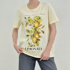 تیشرت زنانه طرح لیمو