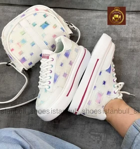 کتانی ونس لژدار بندی زنانه زاپ‌دار