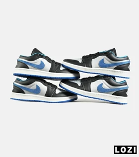 کفش کتانی مردانه مشکی آبی نایک NIKE jordan 1