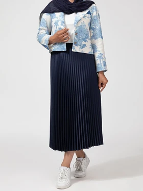 دامن زنانه پلیسه ساتن آمریکایی میدی کلوش فرزانه