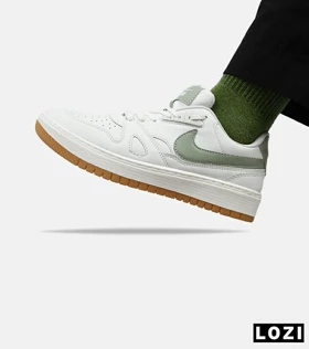 کفش کتانی مردانه سفید زیتونی نایک NIKE SB