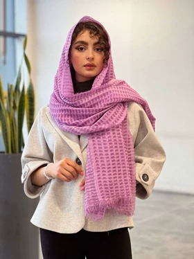 شال پاییزه فلور (یاسی)