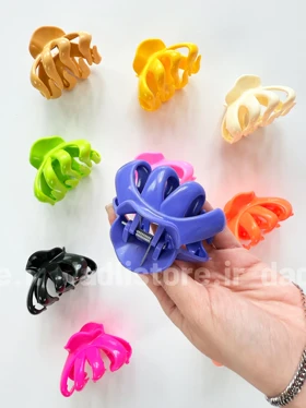 کلیپس مو پلاستیک گوجه ای بزرگ