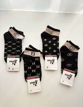 جوراب زنانه ساق کوتاه مشکی برند 845