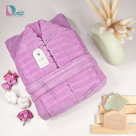 حوله تن پوش کلارا رنگ بنفش روشن