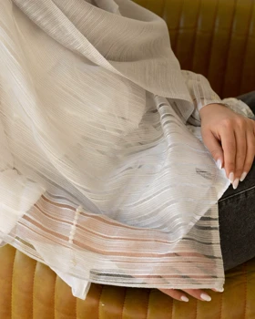 شال ابریشم لمه دار