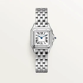 ساعت کارتیر پنتر زنانه نقره ای صفحه سفید Cartier panthere