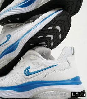 کفش کتانی مردانه سفید آبی Nike air max pluse