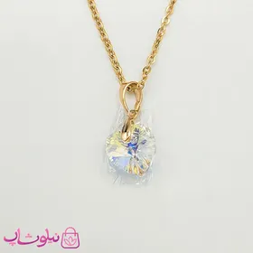 گردنبند زنانه ژوپینگ سواروسکی سفید کد 1989