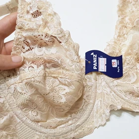 ست شورت و سوتین فنردار گیپور گل‌دار کد 109015