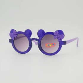 عینک آفتابی بچگانه طرح میکی ماوس با شیشه‌های ضد اشعه UV (آبی)