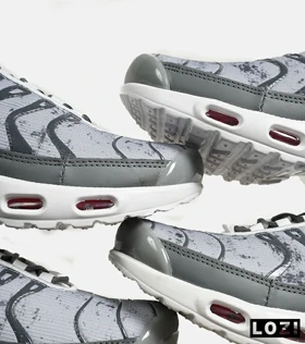کفش کتانی مردانه و زنانه سفید طوسی NIKE AirMax Plus TN Ultra