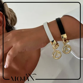 دستبند چرمی زنانه F کد dzch1009