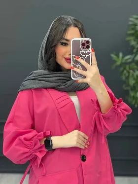 مانتو داکرون یقه آرشال یک طرف پیله