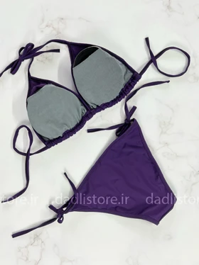 بیکینی کاپ متحرک ساده بنفش