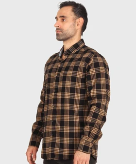 پیراهن مردانه پشمی چهارخانه 0160