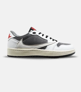 کفش کتانی مردانه سفید خاکستری NIKE travis scott