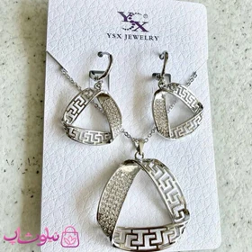 نیم ست زنانه YSX مدل ورساچه نقره ای رنگ کد 8991