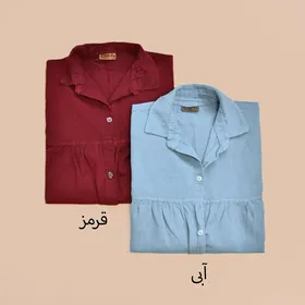 مانتو کوتاه الیاف طبیعی