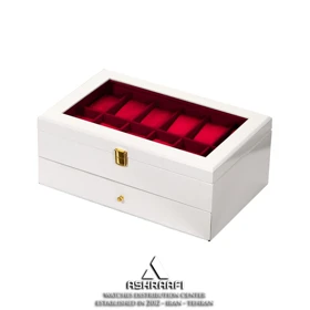 جعبه ساعت مچی 12 تایی سفید Box Watches T12-4