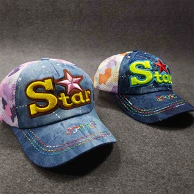 کلاه جین بچه گانه پشت تور STAR