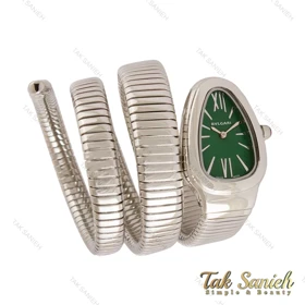 ساعت بولگاری ماری زنانه نقره ای صفحه سبز Bvlgari-4326-L