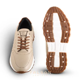 کفش روزمره مردانه چرم یلسان مدل لوندر کد 579-GN