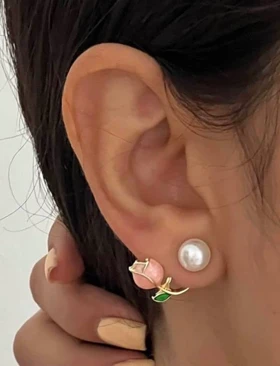 گوشواره غنچه و مروارید