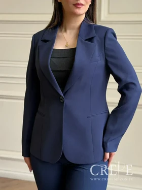 کت یقه انگلیسی تک دکمه