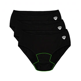 شورت نیم‌پد تاپیک بسته 3 عددی مشکی لاله-روزانه