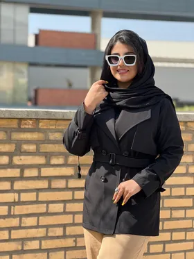 بارانی یقه آمریکایی زنانه