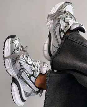 کتانی دخترانه بالانسیگا 3XLسفید طوسی