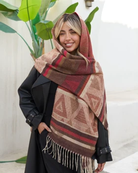شال پاییزه موهر سرخپوستی 20522