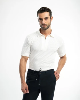 پولوشرت مردانه نیم زیپ کد 300/53