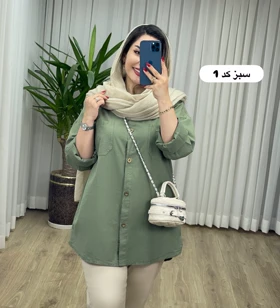 مانتو شومیزی لینن کد 2142