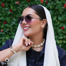 عینک زنانه کارتیر / فریم کائوچو عدسی پلی کربنات