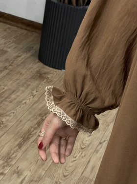 مانتو عبایی بلند رایلی 5 کد 3026