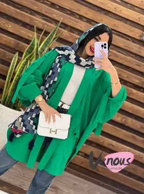 مانتو پانچ سرشونه بنددار