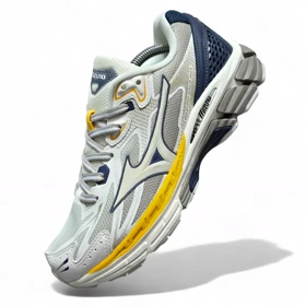 کفش و کتانی مردانه مدل میزانو هالومیکس کرم سرمه ای